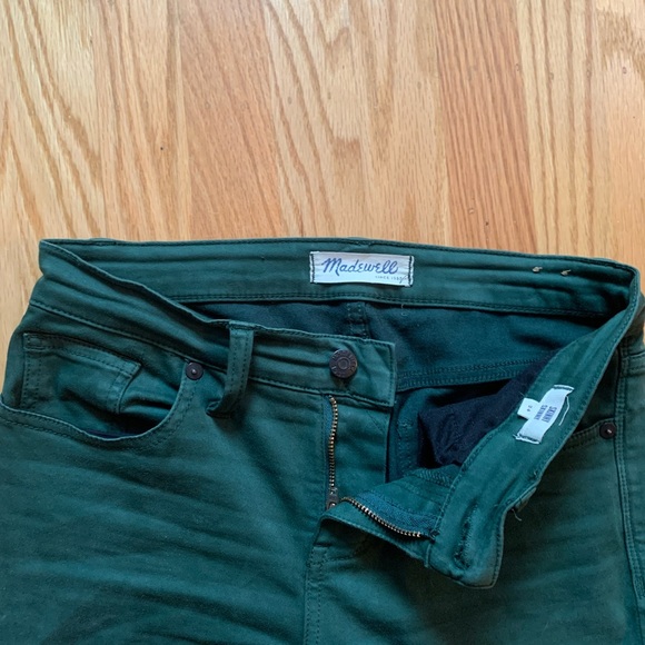 Madewell Forest/Emerald Green Skinny Jeans. - Picture 4 of 5